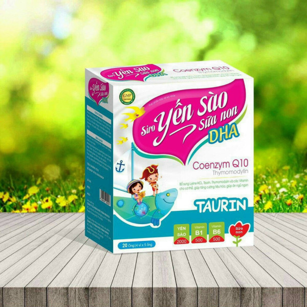 Yến Sào Sữa Non Dha _Hl (Hộp20 Ống) Vuông Hồng_ K50