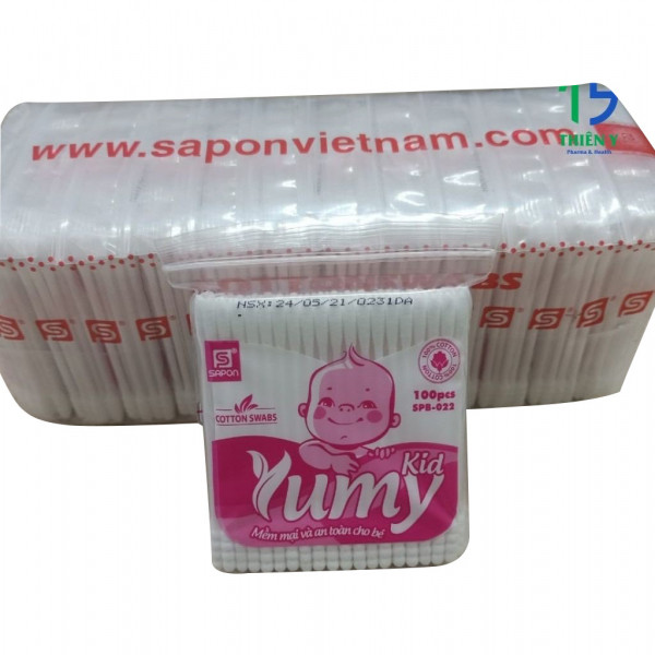 Tăm Bông Yumy Trẻ Em (Lốc/12Gói) Dạng Gói