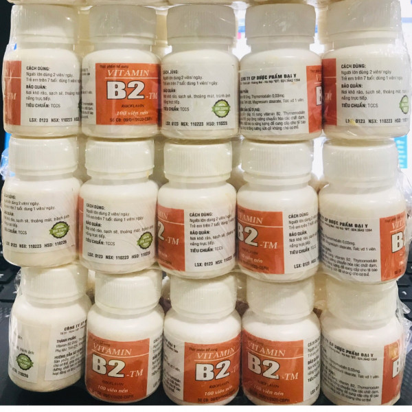 Vitamin B2-Tm Đại Y (L/100V) bán cọc 10 lọ