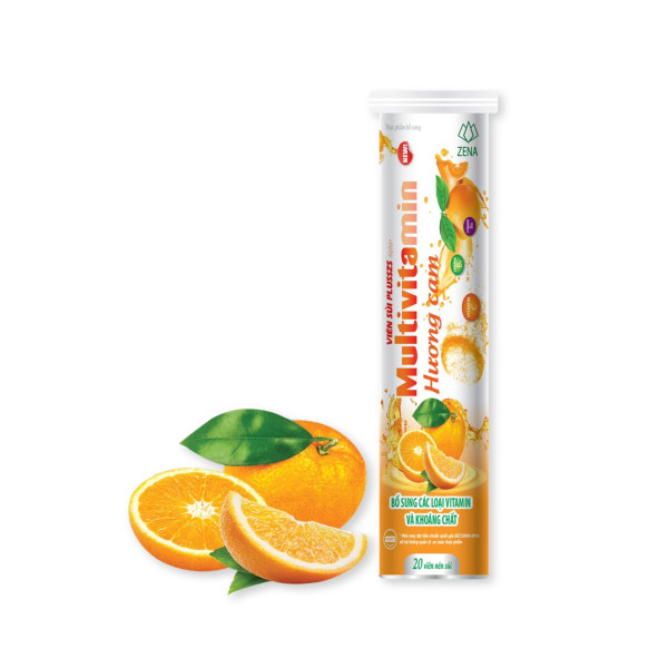 Sủi Mutivitamin Cam Tươi Ngon 4G_ Zn (Cọc/10T/20V)
