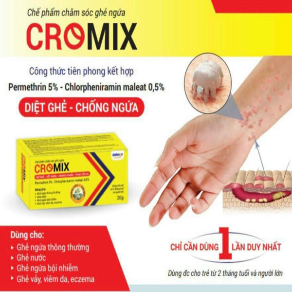 Cromix Bôi Ghẻ (Tuýp/20G)
