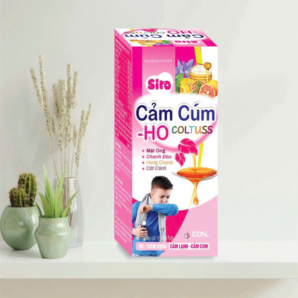 Siro Cảm Cúm Ho Cooltus (Em Bé) _Hồng, Yn (Lọ/100Ml) K100