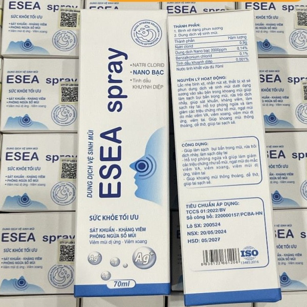 Xịt Muối Biển Người Lớn Esea Spray _Xanh, Essen (C/70Ml)