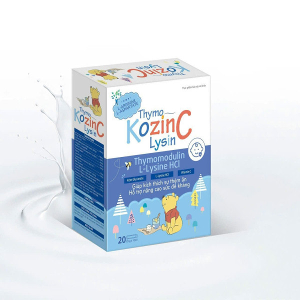 Thymo Kozin C Lysin _Gấu, Xanh Dương (H/20 Ống) thymo ống