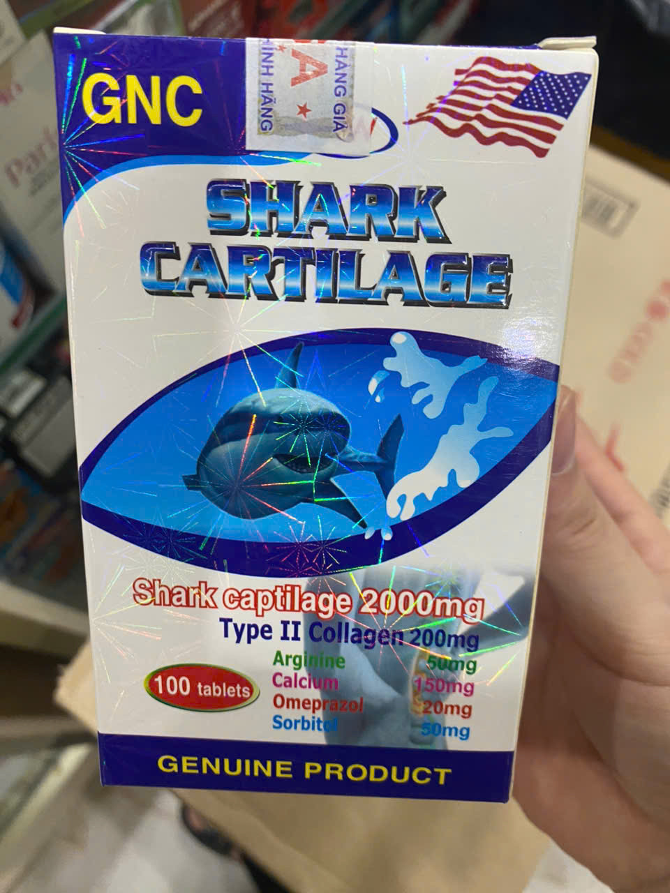 Shark cartilage Sụn cá mập Mĩ (L100viên)