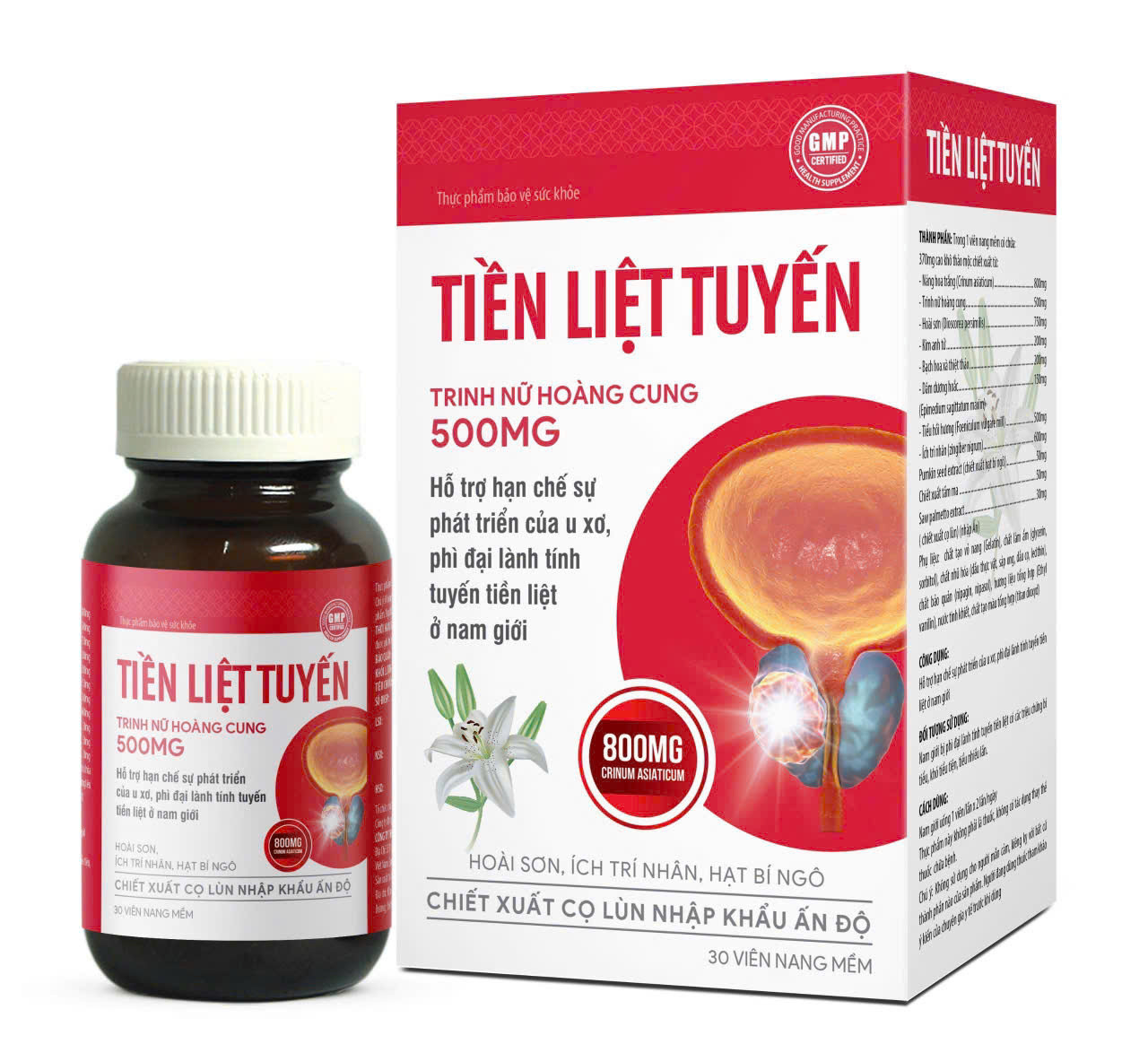 Tiền Liệt Tuyến  (Lọ/30V) Đỏ, K80H