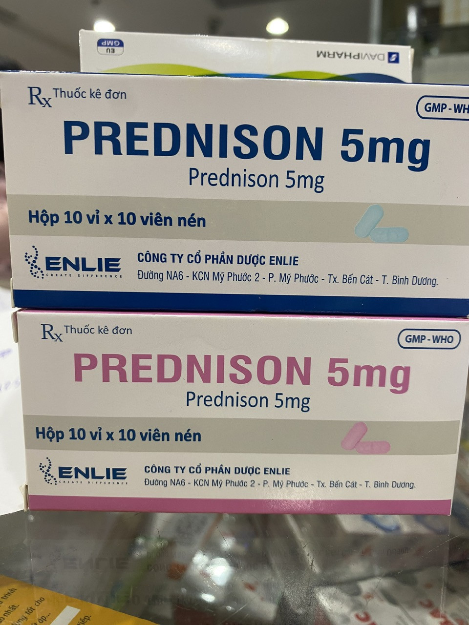 Prednisolon 5mg Eline (H10vỉ X 10viên nén)