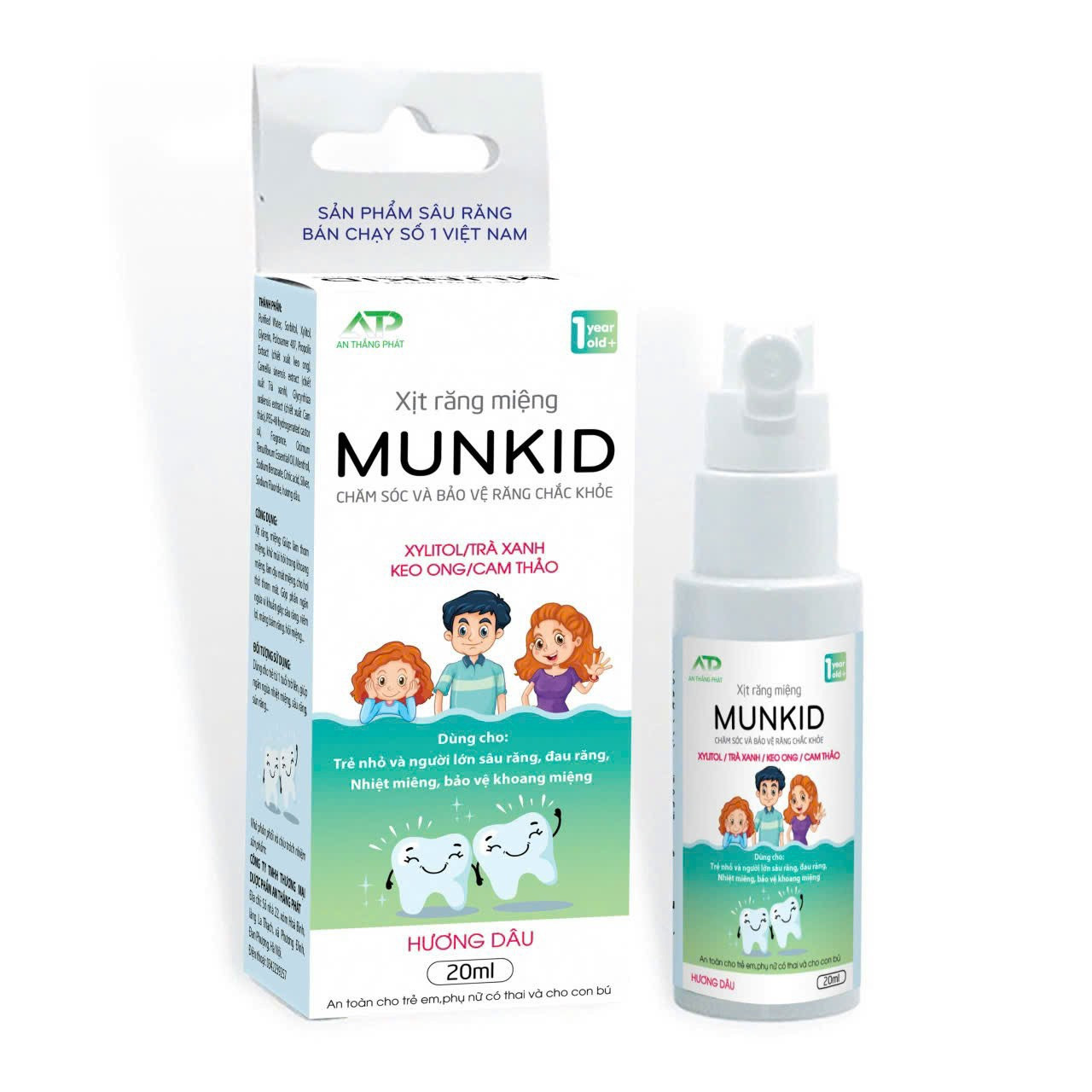 xịt răng Munkid lọ 20ml