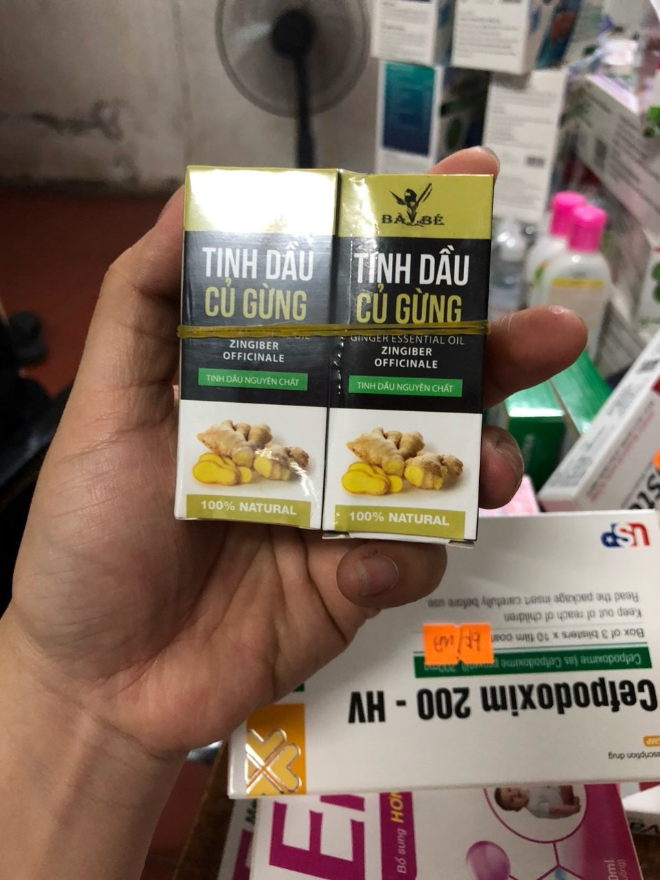Tinh Dầu Củ Gừng bà bé lọ 10ml