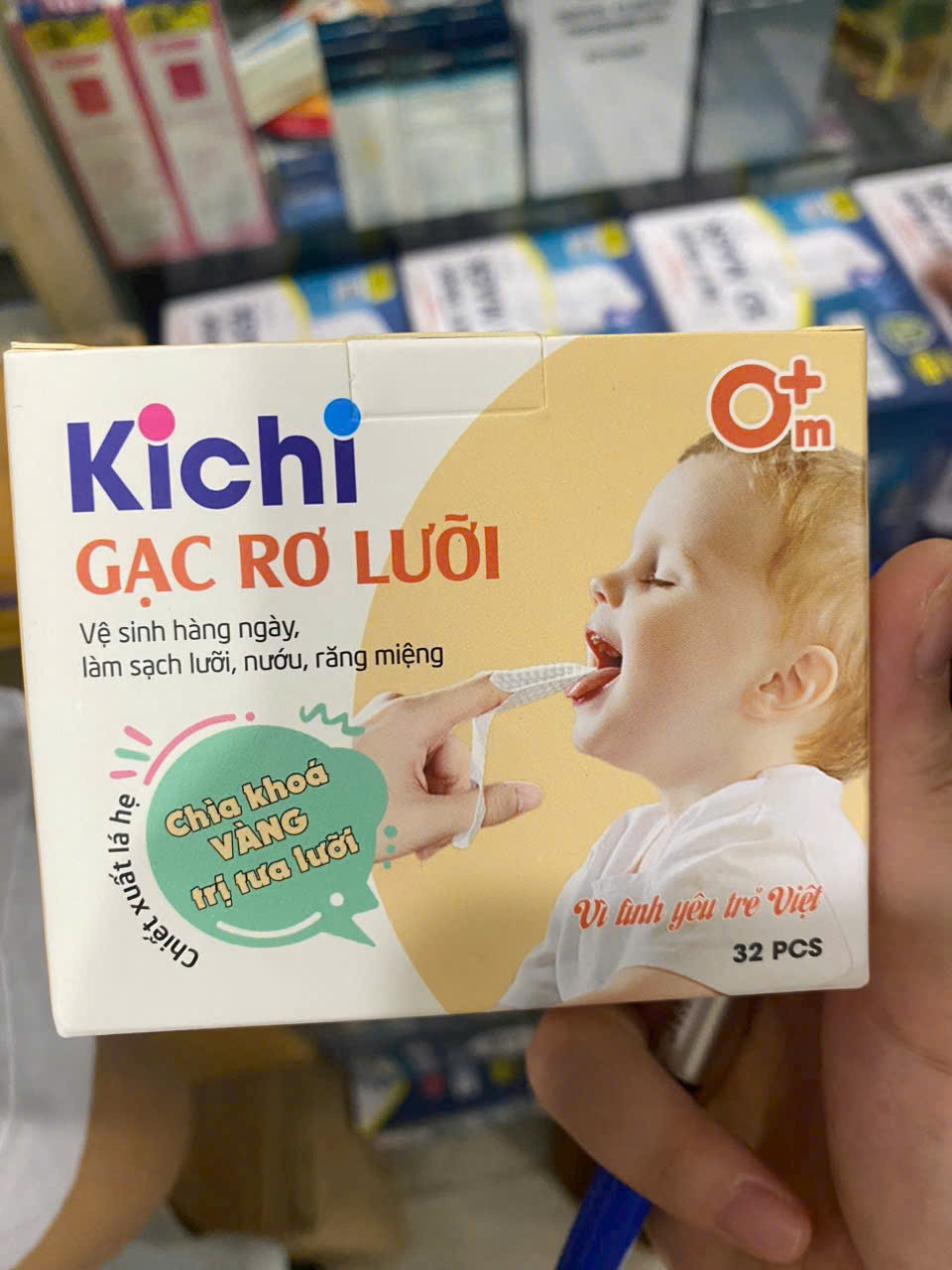 Gạc Rơ Lưỡi Kichi (H32 cái)