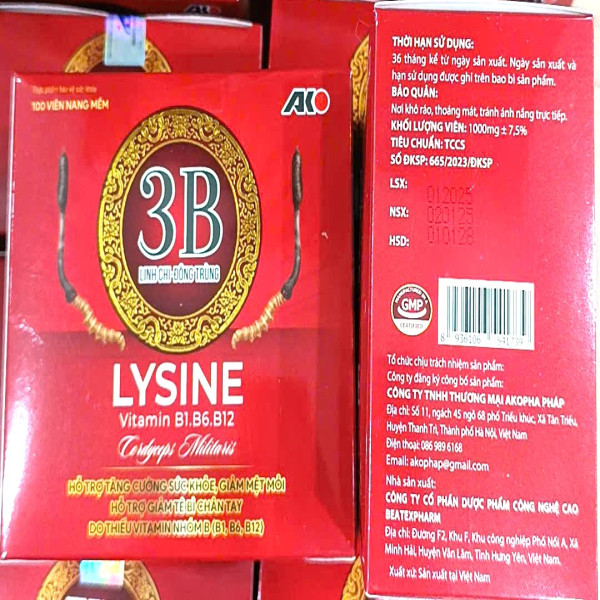 3B Lysine (Tròn Đỏ) _Ako (H/100V)