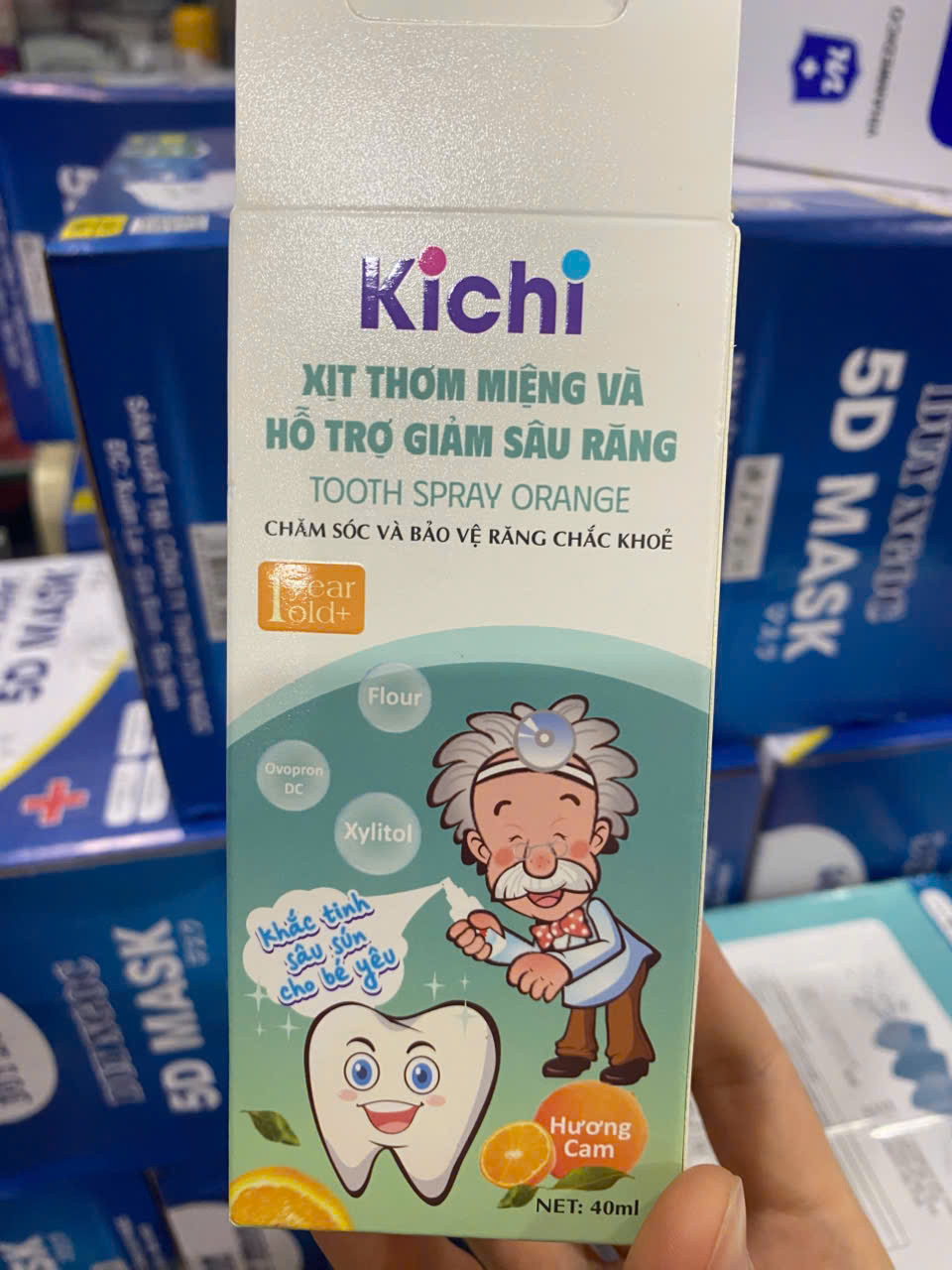 Xịt Răng Xịt Thơm Miệng Kichi (L/40ml)