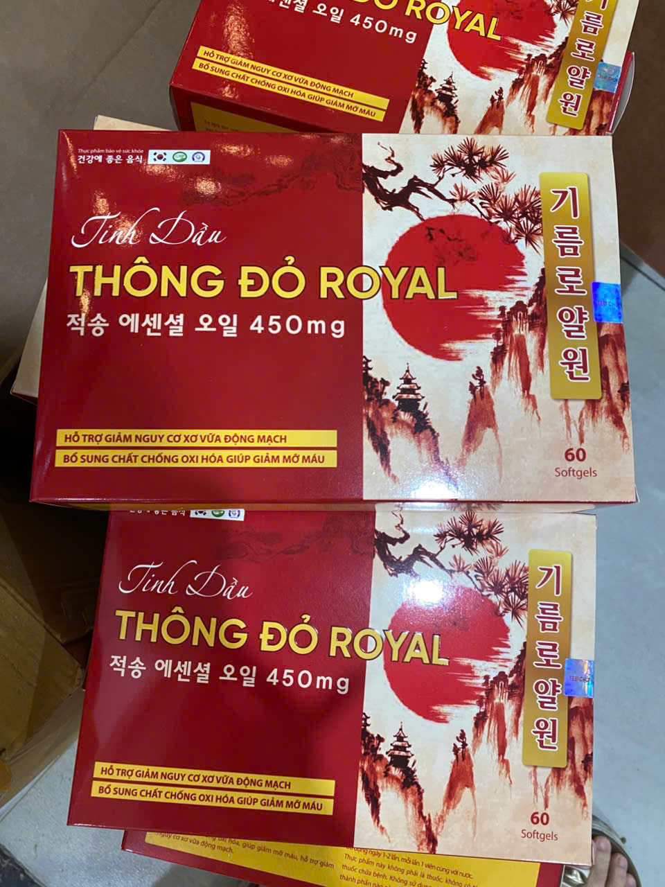 Tinh Dầu Thông Đỏ Royal (H/60v) giảm mỡ máu