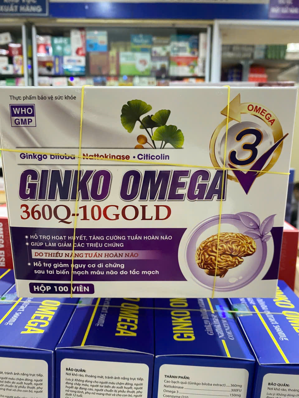 Ginkgo Omega 360 Q10 Gold _ Tím Chú Pháo (H/100V)