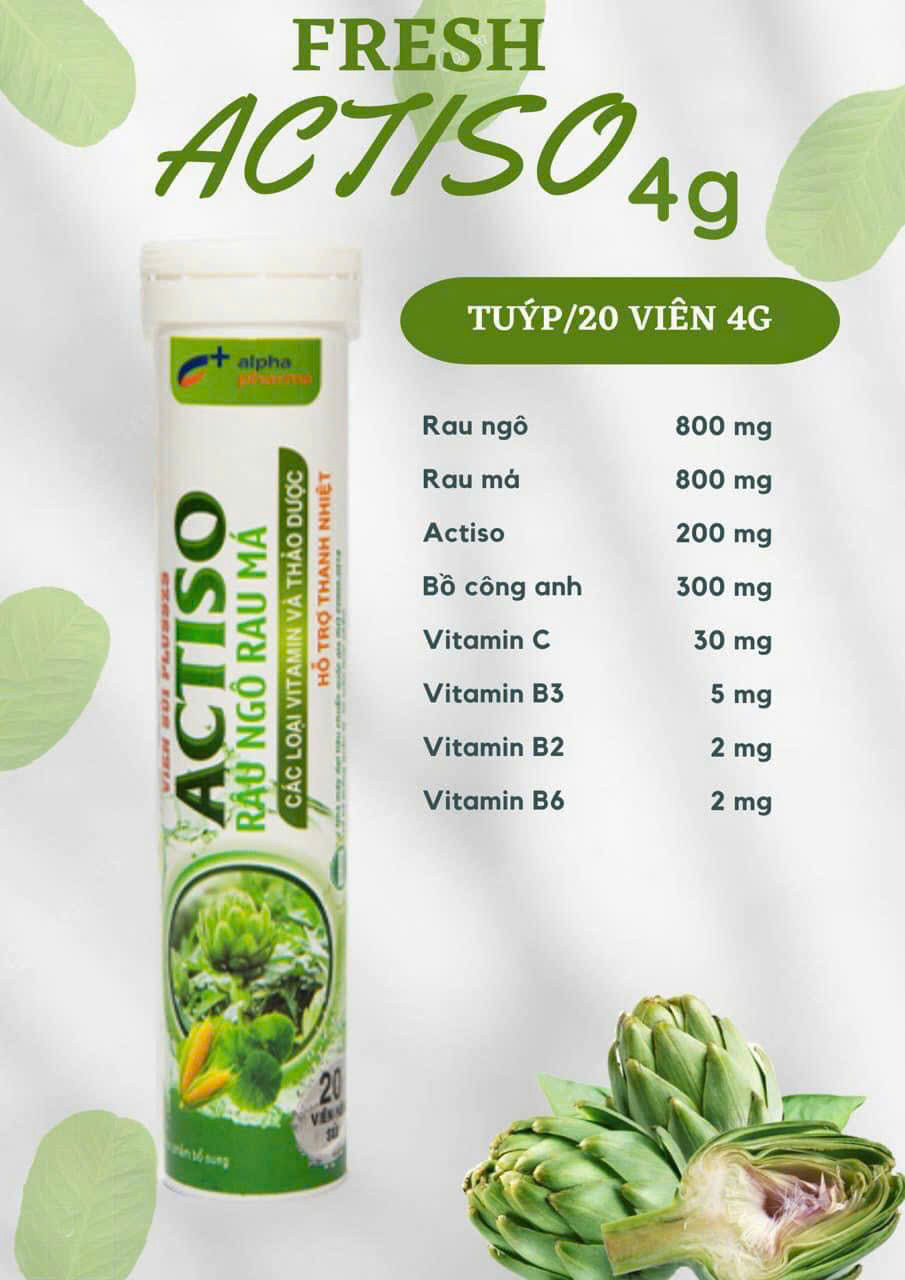 Sủi Actiso Râu Ngô Rau Má 4G _Alpha (Cọc10T20V)