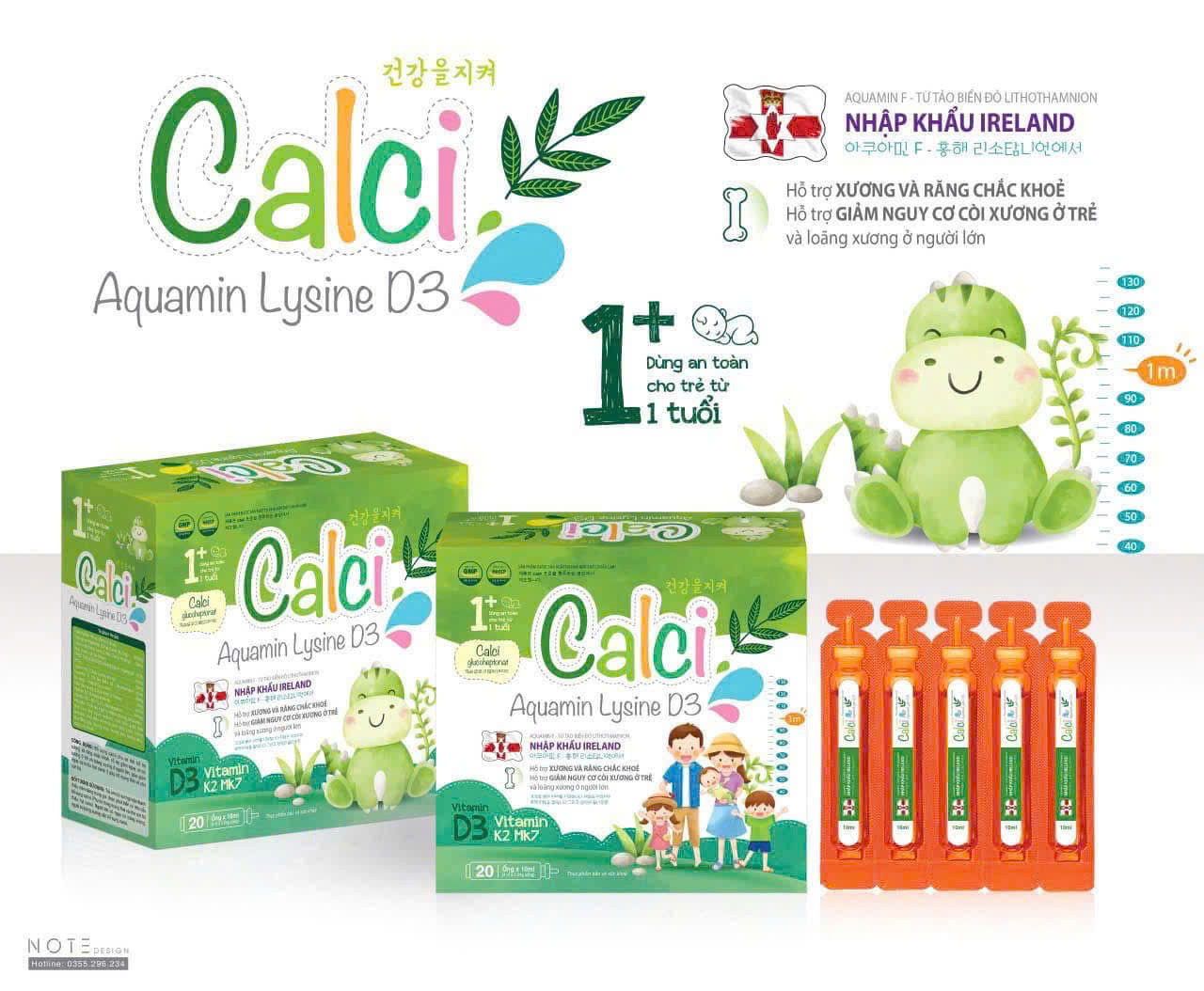 Calci Aquamin Lysine D3_ATP (H20ống)