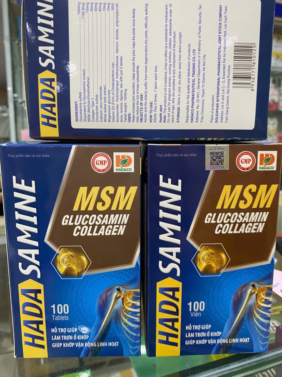 HaDa samin Glucosamine Msm Ab (L100V) hàng điểm