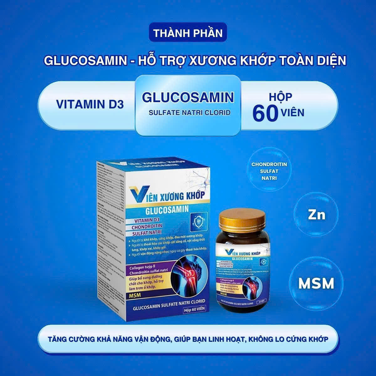 Viên Xương Khớp Glucosamin (L/60v)