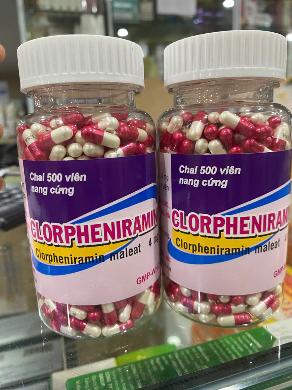 Clorpheniramin 4Mg Capsuales Nic (C500V) (Xanh)