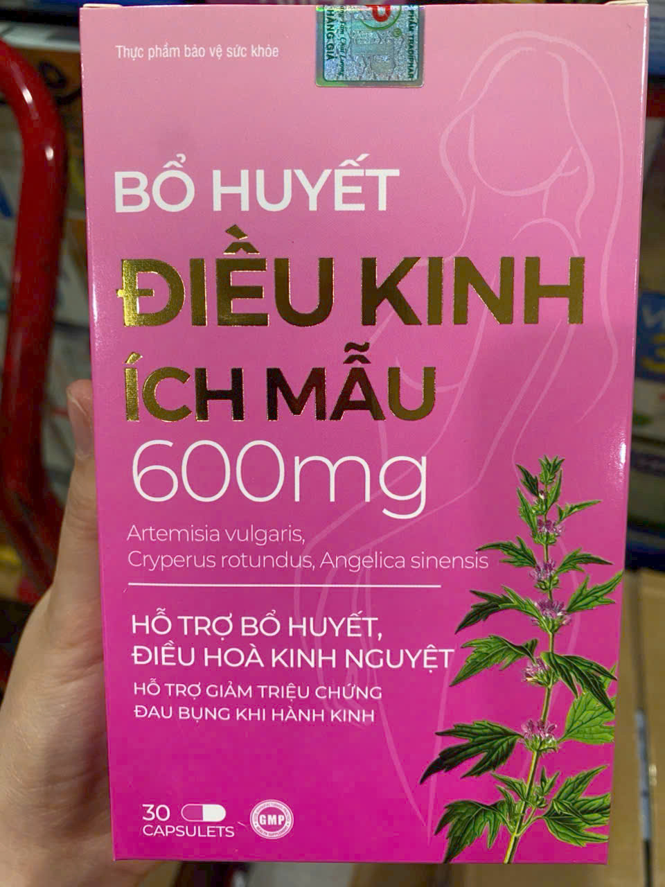 Bổ Huyết Điều Kinh Ích Mẫu 600mg  (Lọ/30V)
