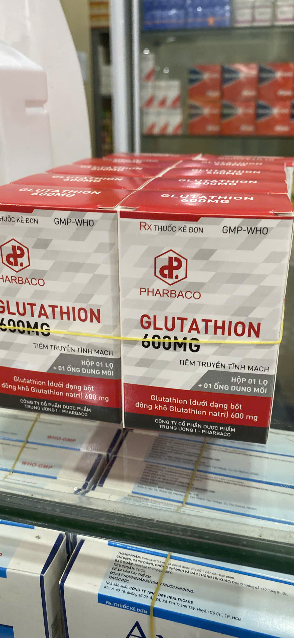 Glutathion 600mg-tiêm- pharbaco (H/1lọ)