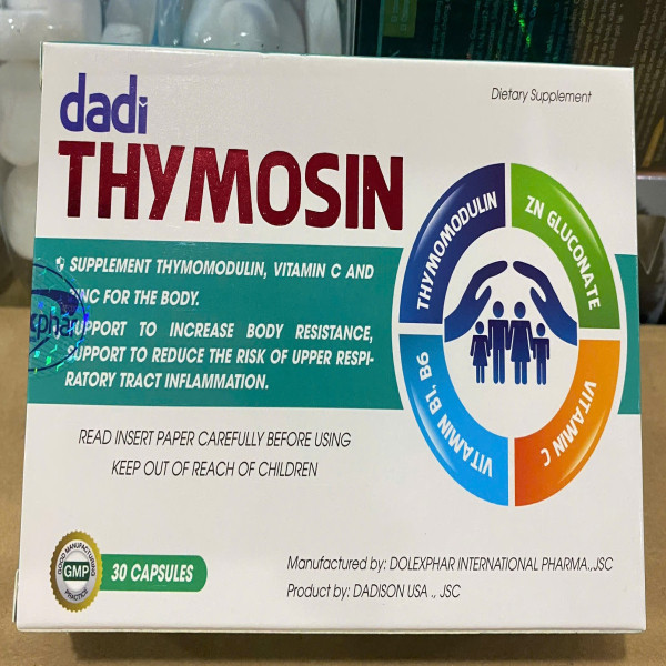 Thymosin _Vỉ, Dadison (H/30V) Full Hóa Đơn