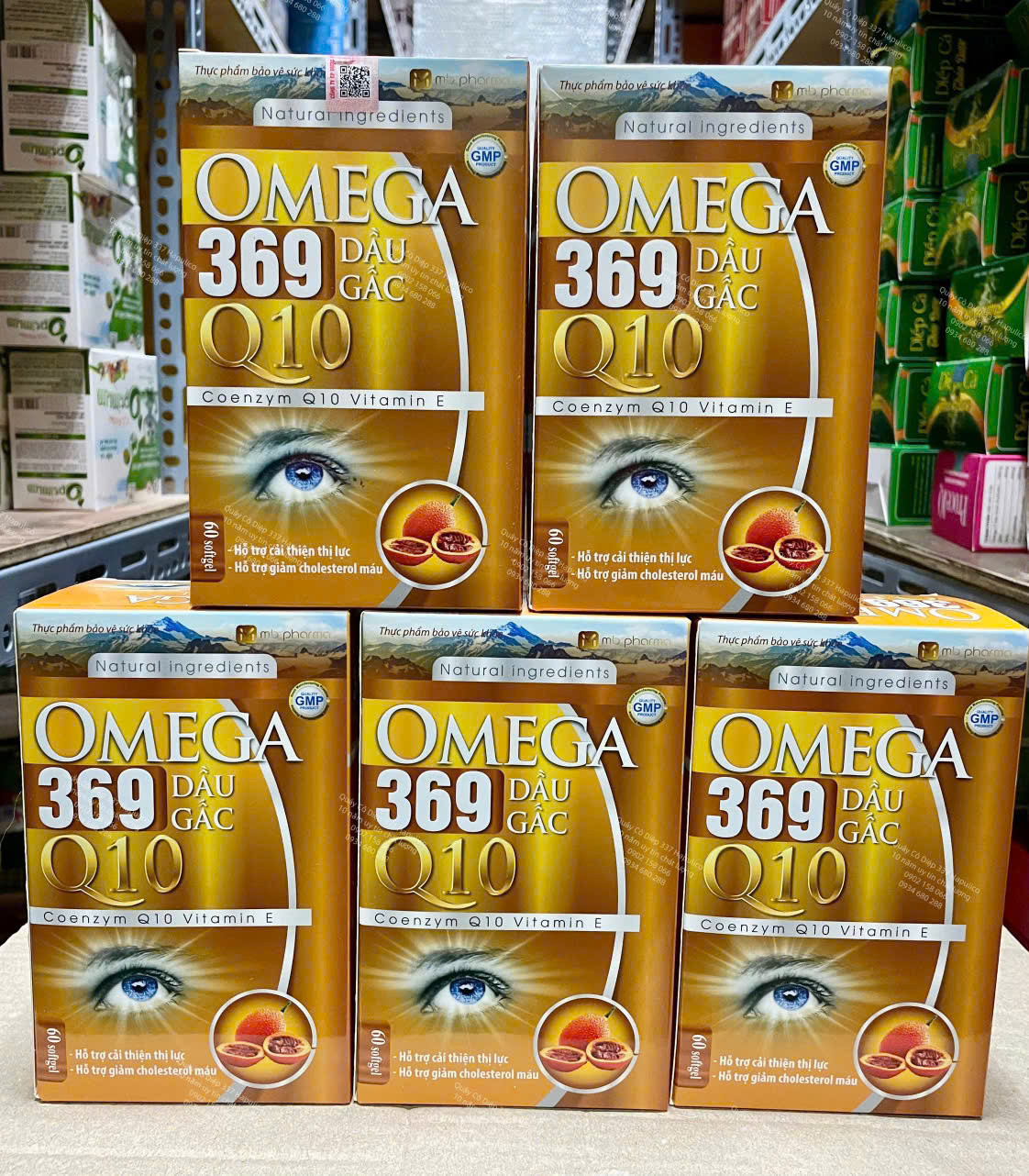 Omega 369 Q10 Dầu Gấc _ Vàng  (Lọ60V)