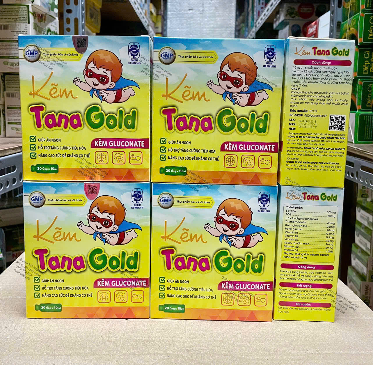 Kẽm ống Tana Gold (H/ 20 Ống)