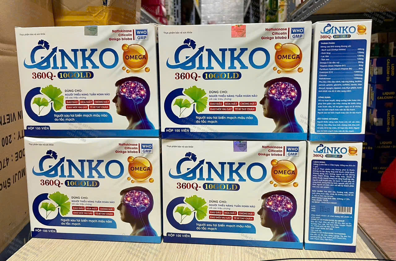 Ginko Omega 360Q10 _Xanh, Cp (H/100V) Full Hóa Đơn