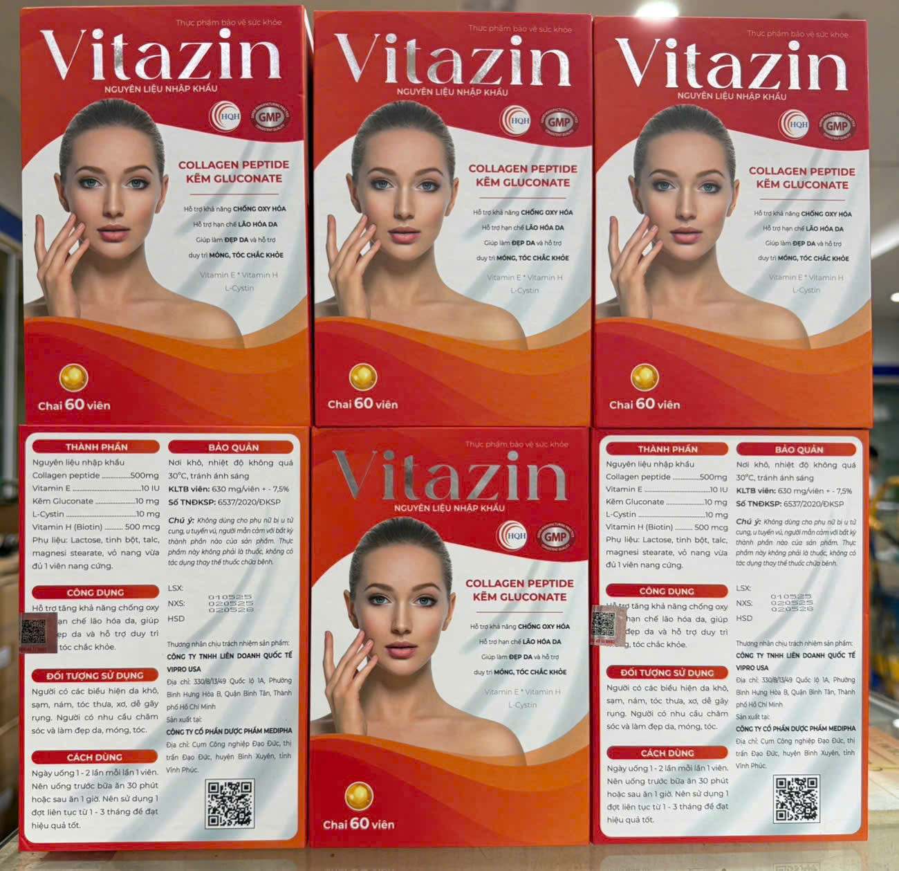 Vitazin (L/60v) hộp gỗ