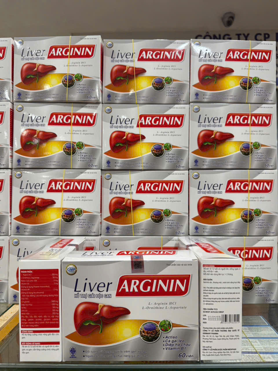 Bổ Gan Liver Arginin (H60v) trắng