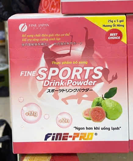 Sports Drink Powder Nhật vị Ổi Hồng (H5G25Gr) Đắt