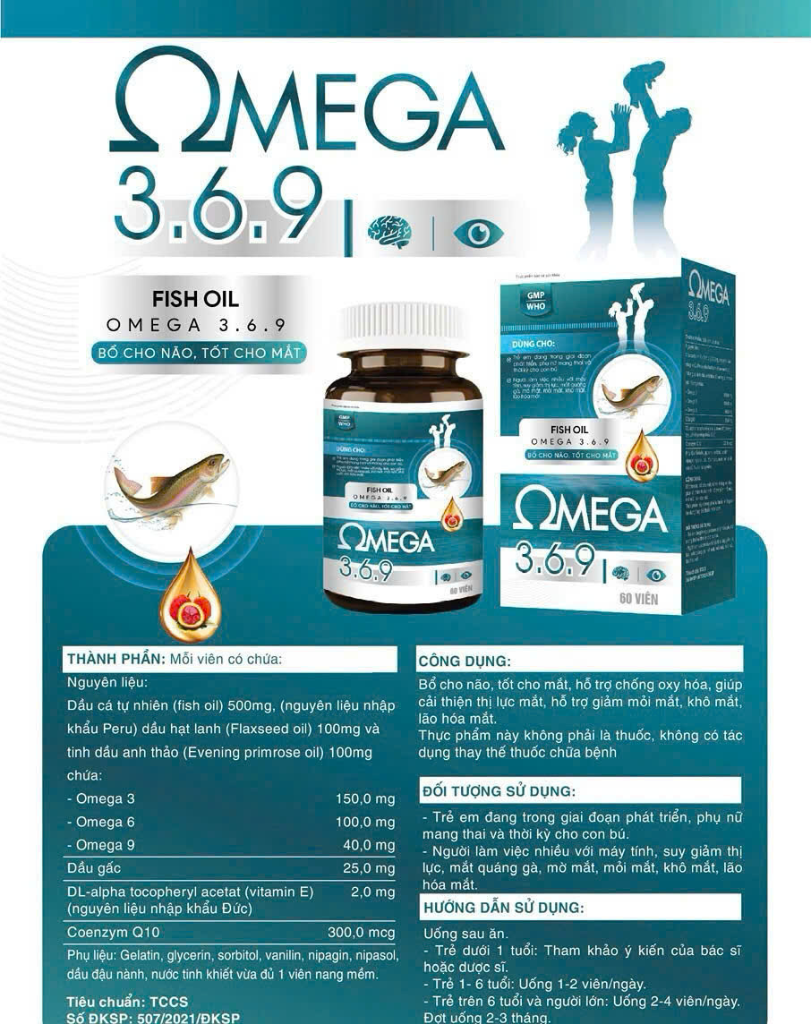 Omega 369 Cá Th (Lọ 60 Viên)
