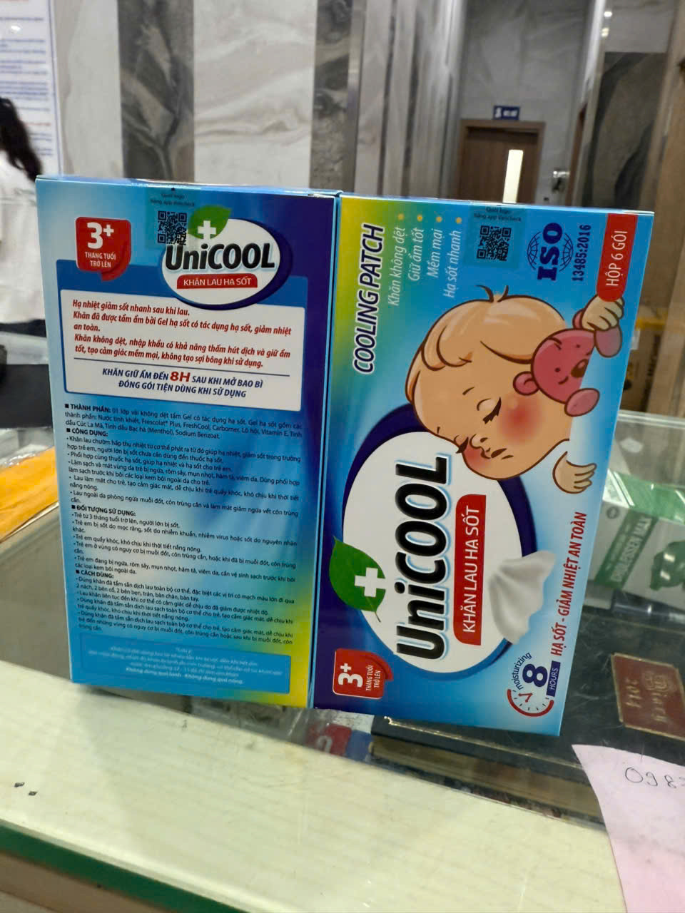 Khăn Lau Hạ Sốt Unicool (H/6 Gói)