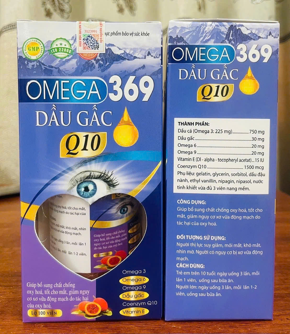 Omega 369 Dầu Gấc, Tím _Tgx (Lọ100V) D3.27