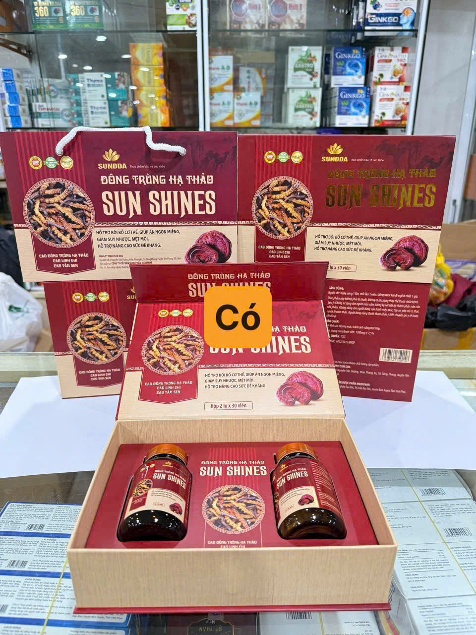 Đông Trùng Hạ Thảo Sun Shines (H/2lọ 30v)