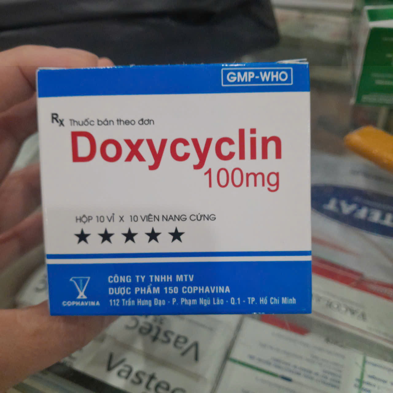 Doxycyclin 100Mg _Dp150 (Hộp 100 Viên)