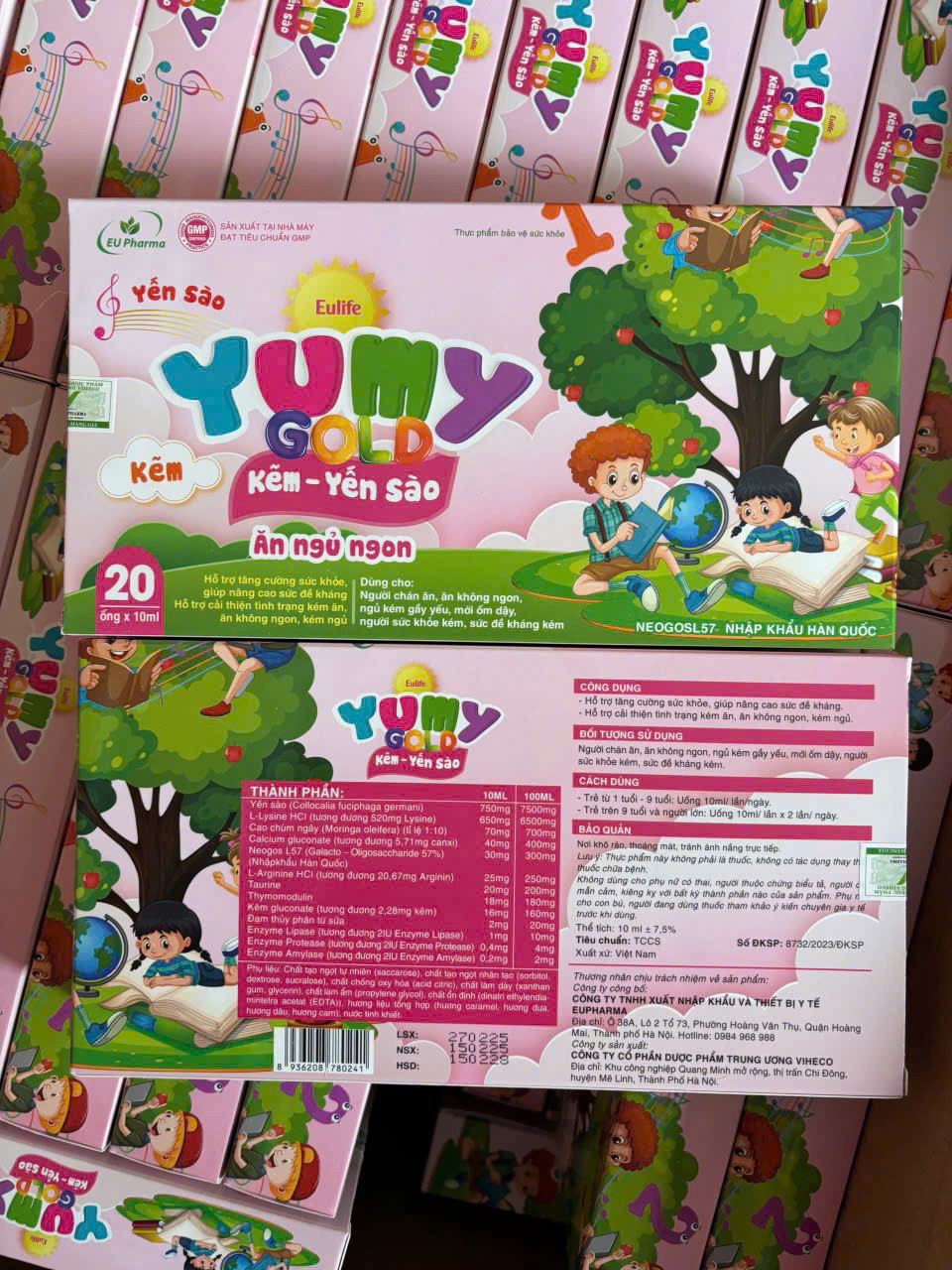 Yumy Gold Kẽm Yến sào (H/20ống)