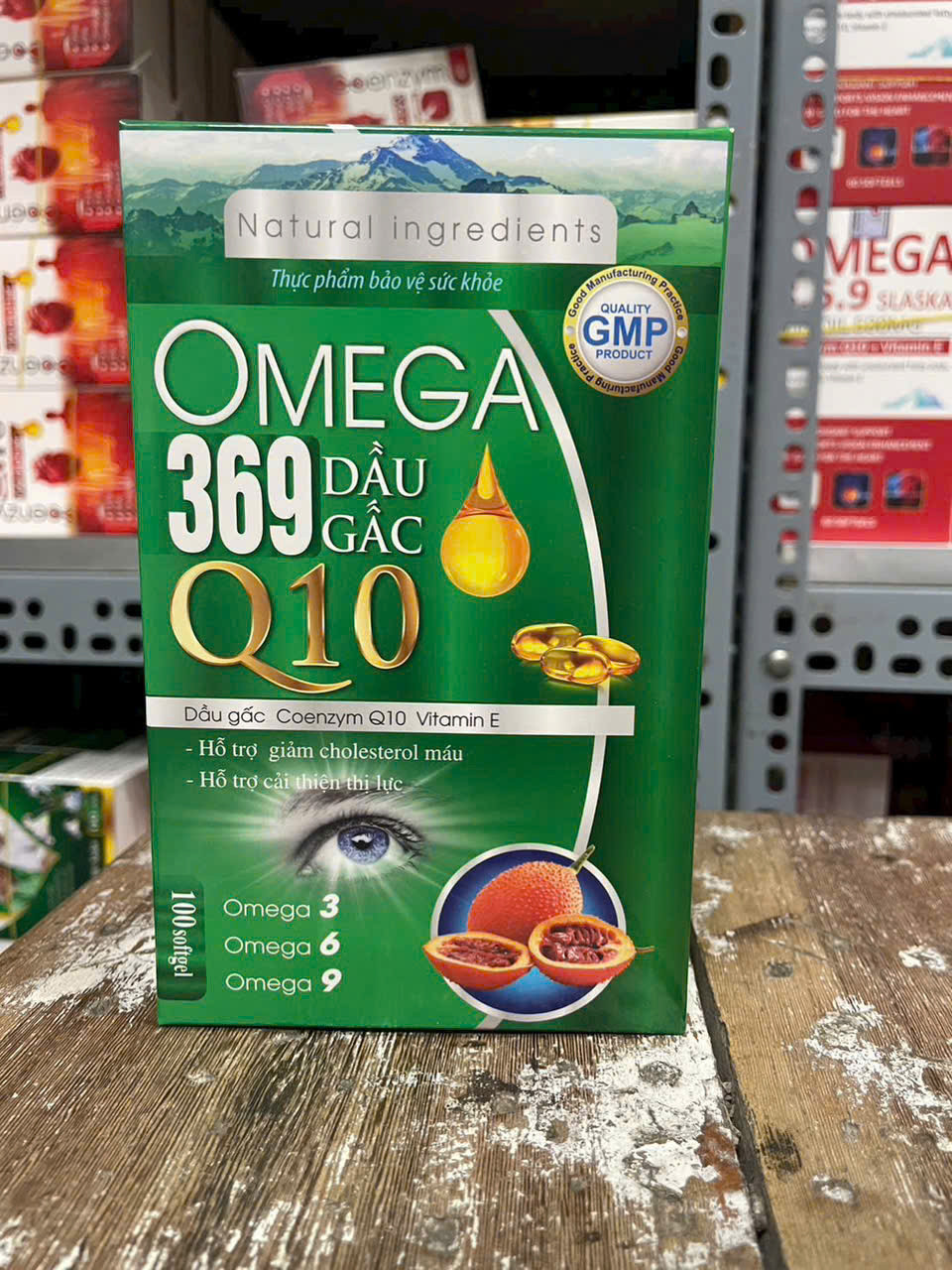 Omega 369 Dầu Gấc Q10 (Lọ/100v)