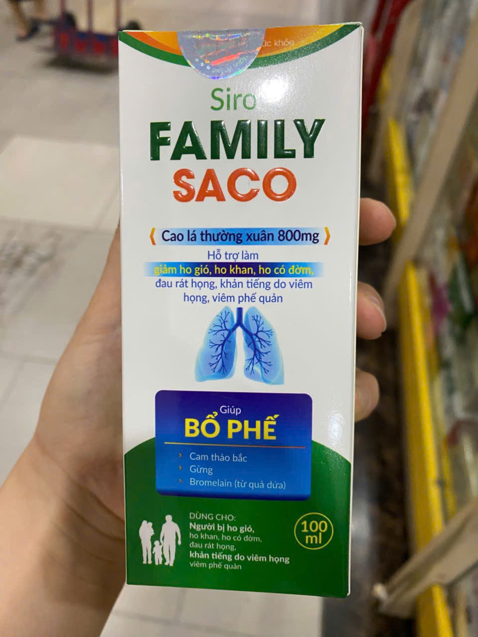Siro Family Saco Bổ Phế (L/100ml)