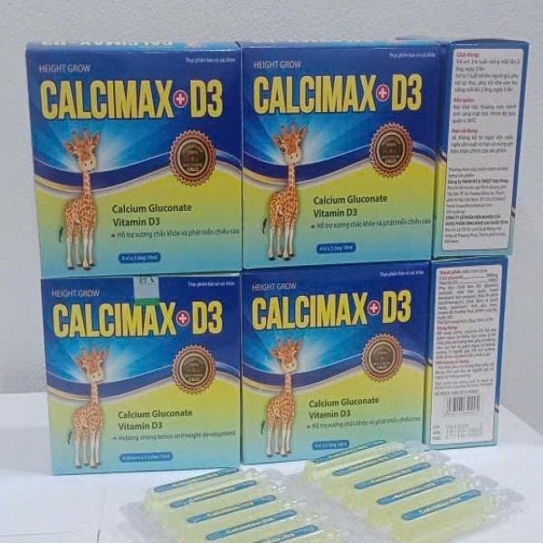 Calcimax D3 (Xanh Hươu) _Việt Pháp (H/20 Ống)