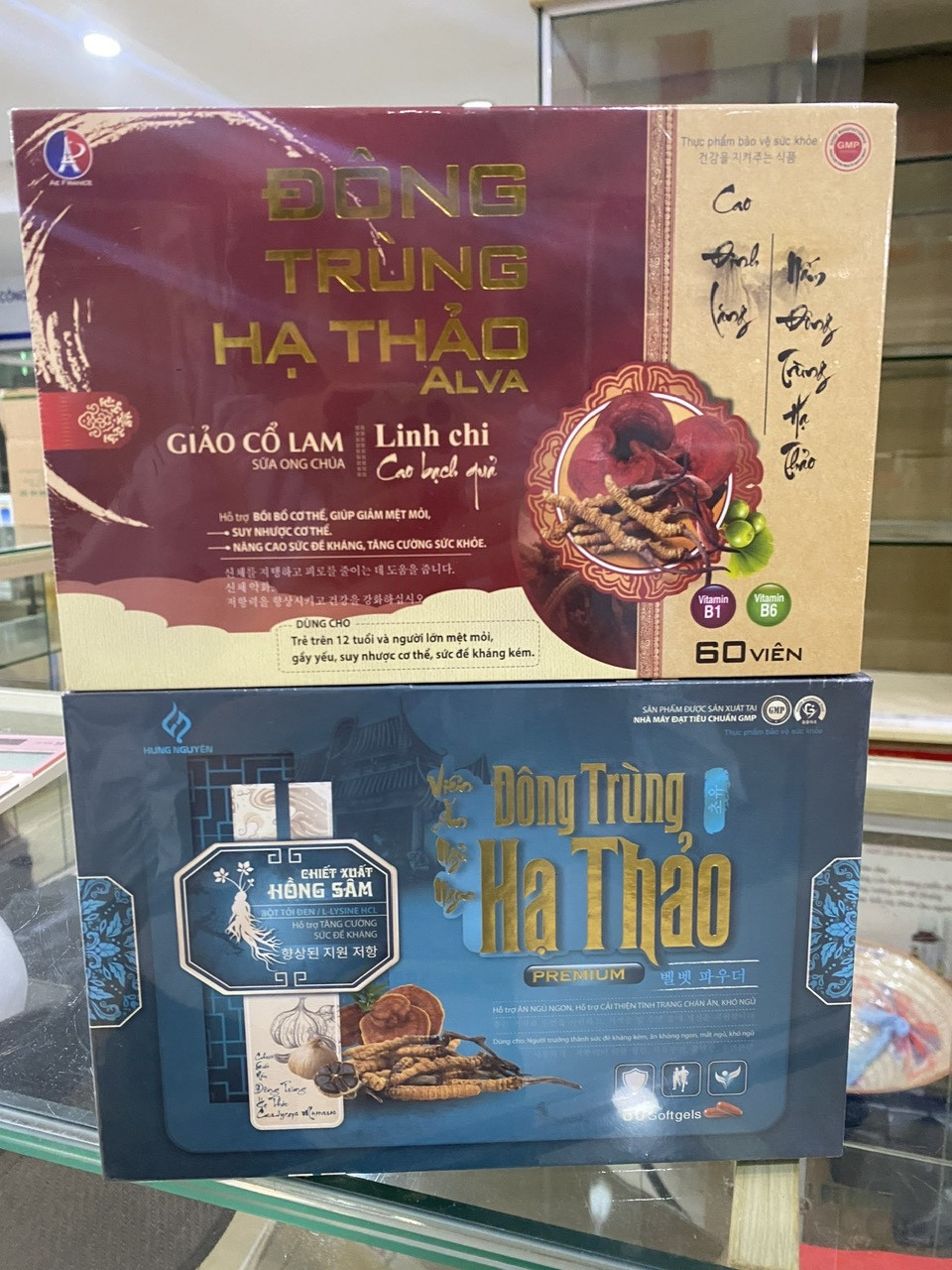 Đông Trùng Hạ Thảo hộp Gỗ (H/60v)