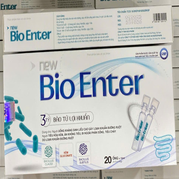 Men Bio Enter 3 Tỷ _Trắng (Hộp/20 Ống)