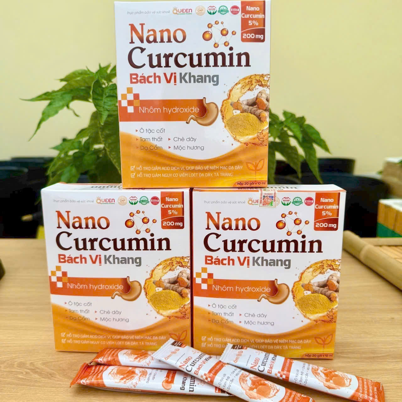 Nano Curcumin Bách Vị Khang ( Hộp 30 Gói)