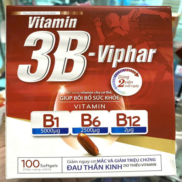 Vitamin 3B Viphar (Chữ To) _Thanh Hằng (Hộp/100V)