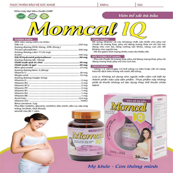 Momcal Iq Bổ Bầu _Việt Úc (Lọ/30V) K60H