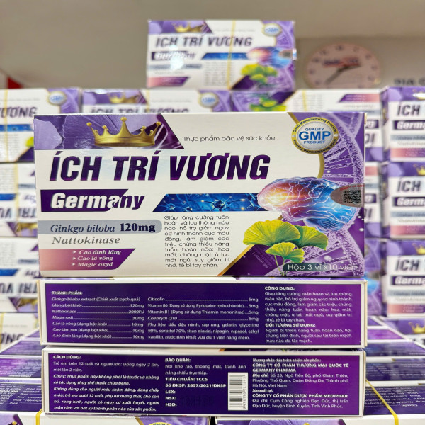 Ích Trí Vương _Tím, Md (Hộp/30V) Vỉ Bạc