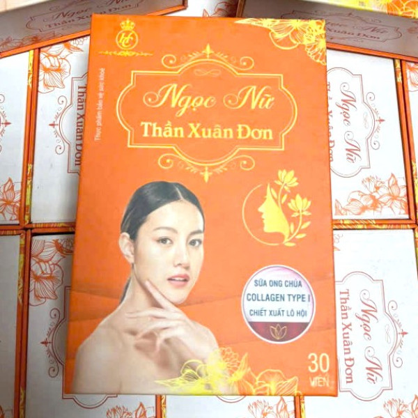 Ngọc Nữ Thần Xuân Đơn Đẹp Da _Gỗ (Lọ/30V)