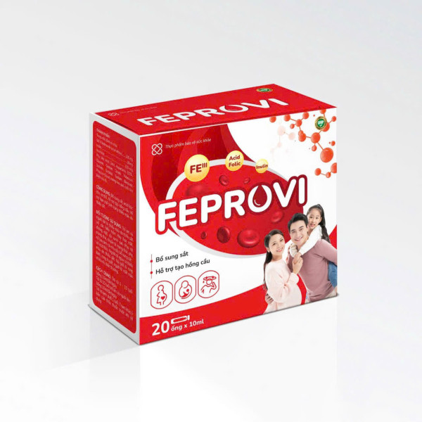 Bổ Máu FeProvi Sắt (Gia Đình) (Hộp/20 Ống)