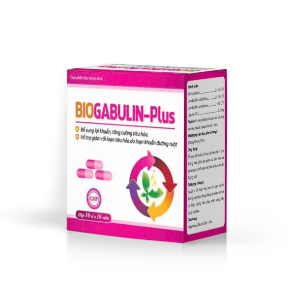 Biogabulin - Plus Men Viên _Rox (Hộp/100V) Hồng- K108H